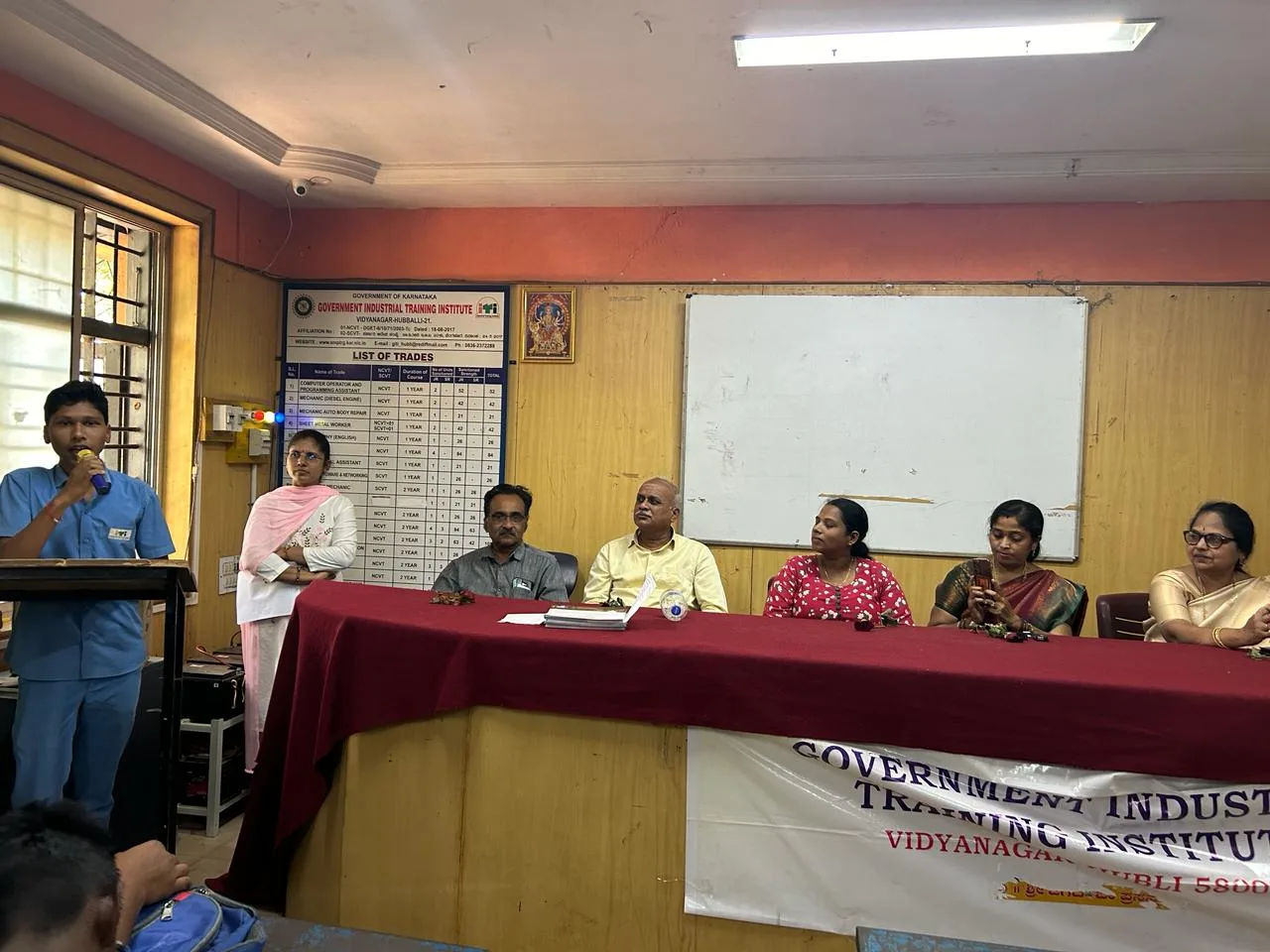 Panel session at Government Industrial Training Institute (ITI), Vidyanagar, Hubballi with Mrs. Rita Marshall and faculty